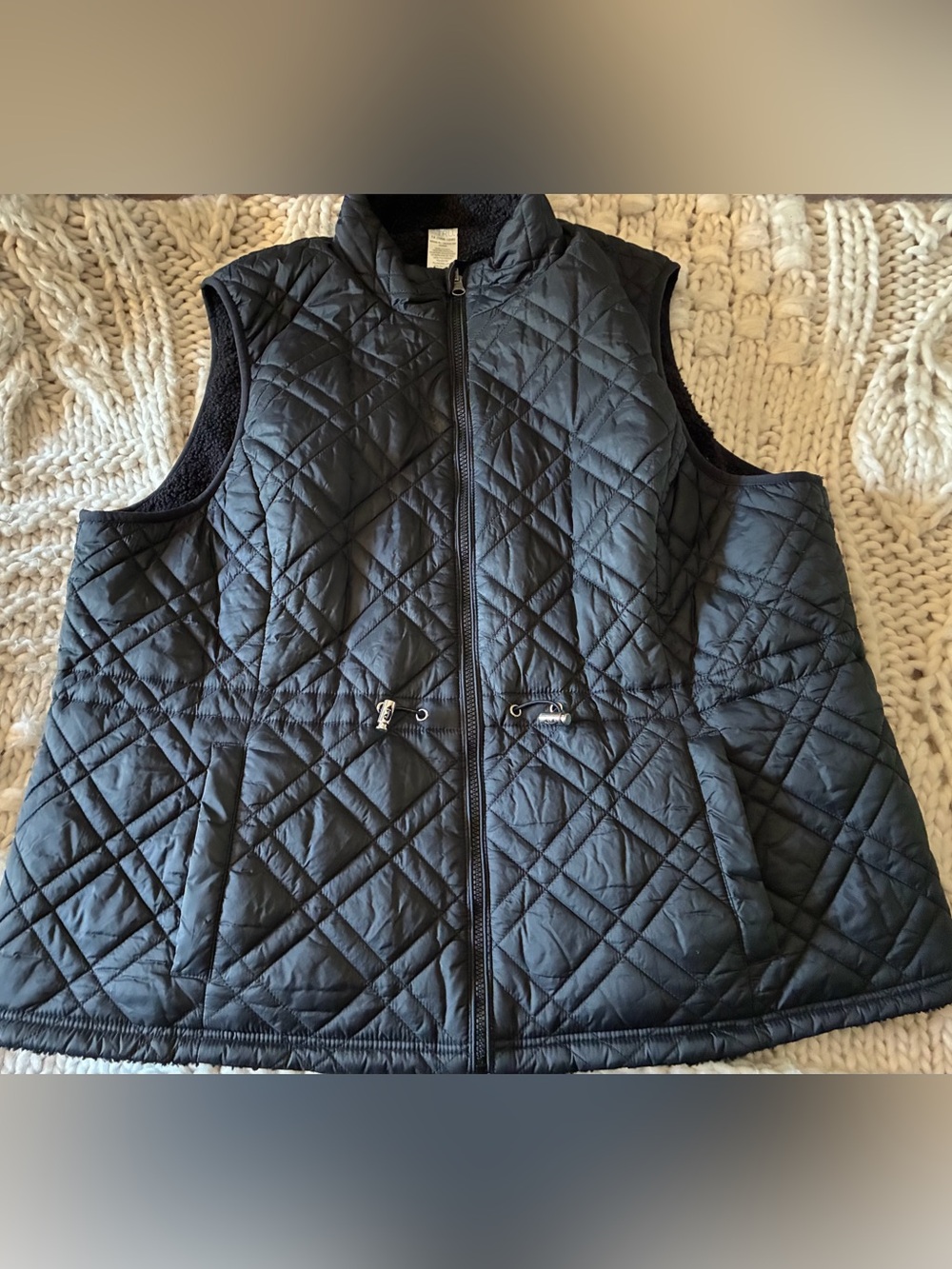Women’s Light Puffer Black Vest w/ Soft Cotton - Cozy Layering Jacket